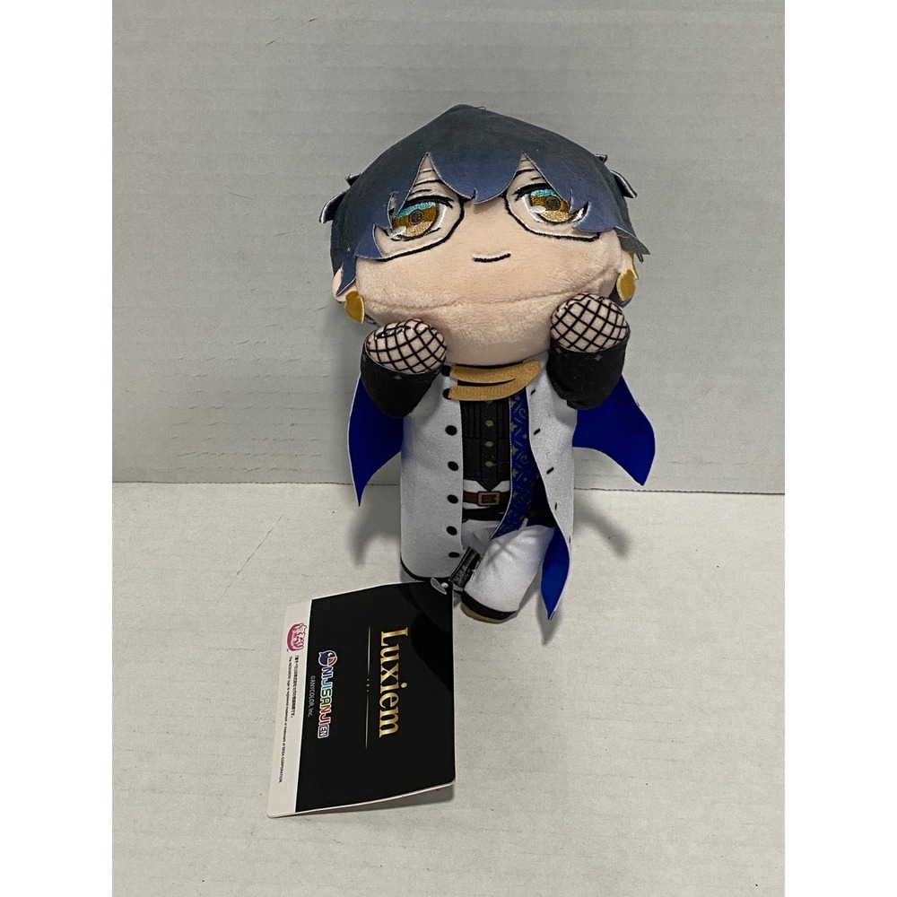 Sega Luxiem Plush Ike Eveland Nijisanji EN Nesoberi Blue White NEW